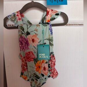 Posh Peanut Floral Bodysuit - Multicolor